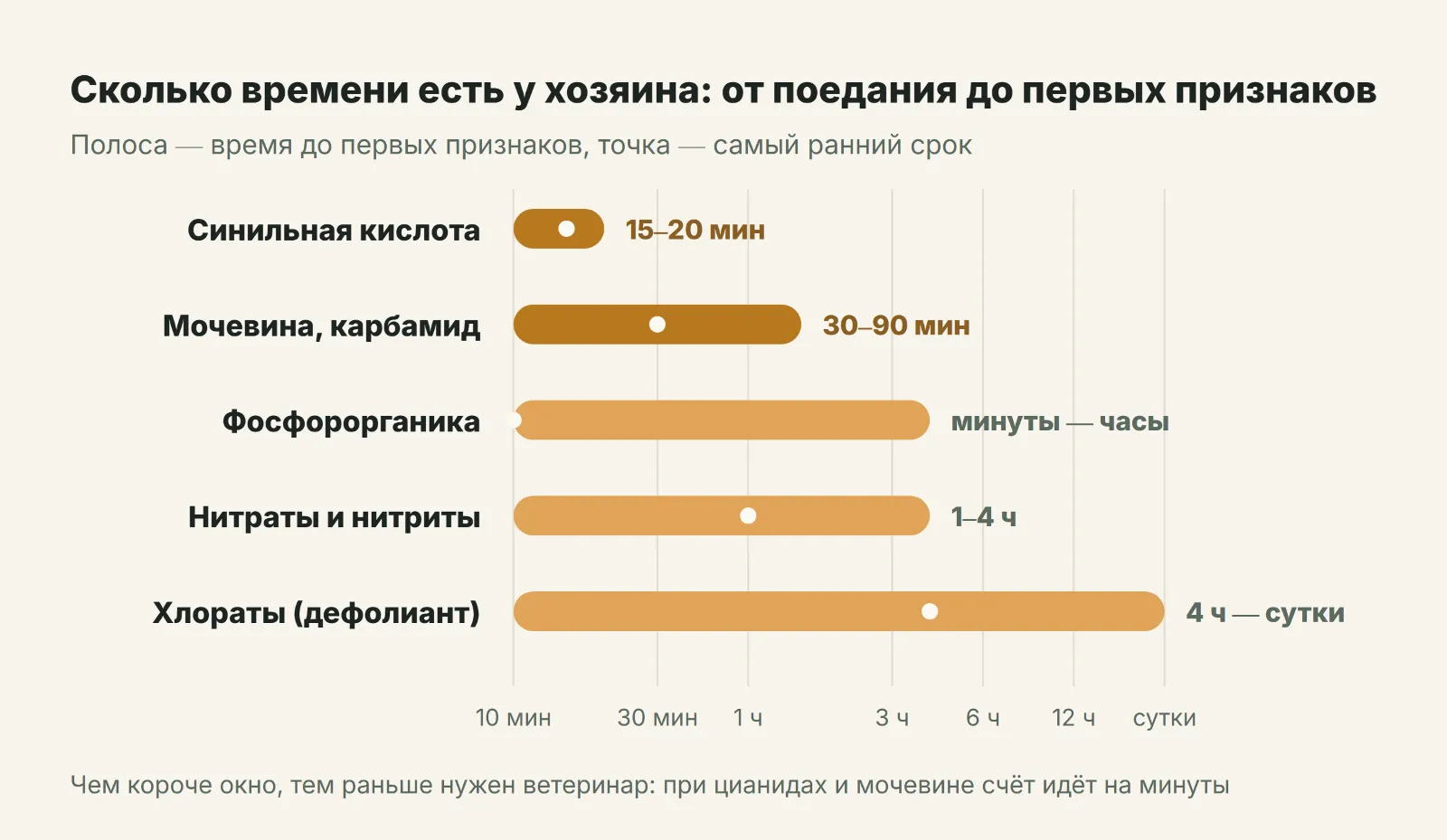 Как быстро появляются первые признаки при разных отравлениях овец