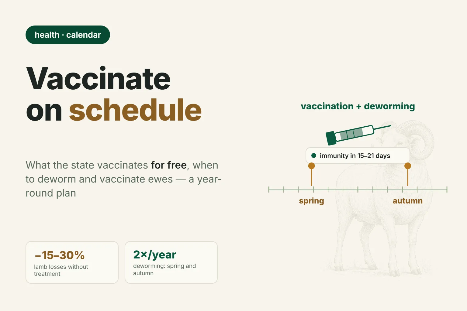 Sheep Vaccination Calendar: Month-by-Month Vaccination and Deworming Schedule